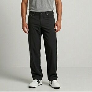 Tommy Bahama Mens Island Zone Performance 5 Pocket Pants Black 40x30 ST124396